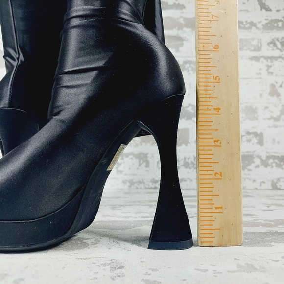 New Jeffrey Campbell Women's Pantalones High Heel Platform Pant Boots E517 - Picture 10 of 16